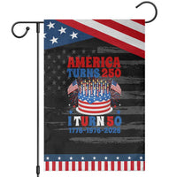 America Turns 250 I Turn 50 Funny 1976 Birthday Patriotic Garden Flag American Flag Cake 1776 to 2026 Semiquincentennial