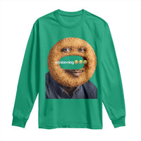 Funny Sonion Ring Cursed Meme Graphic Long Sleeve Shirt Surreal Deep Fried Onion Ring Joke