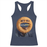 Funny Sonion Ring Cursed Meme Graphic Racerback Tank Top Surreal Deep Fried Onion Ring Joke
