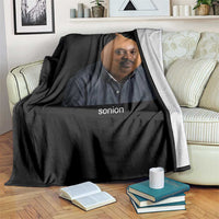 Viral Sonion Surreal Meme Throw Blanket Funny Crying Onion Man Aesthetic Joke