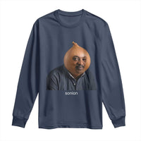 Viral Sonion Surreal Meme Long Sleeve Shirt Funny Crying Onion Man Aesthetic Joke