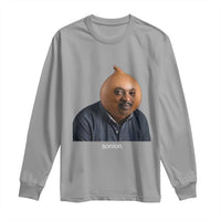 Viral Sonion Surreal Meme Long Sleeve Shirt Funny Crying Onion Man Aesthetic Joke
