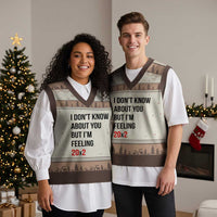 Funny 40th Birthday Pop Culture Lyric Parody V-Neck Knit Sweater Vest Im Feeling 20x2 40 Years Old Milestone Bday Gag Gift