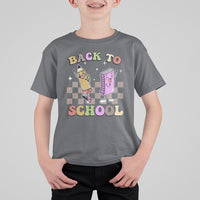Welcome Back To School T Shirt For Kid Happy First Day Of School Cute Retro Groovy - Wonder Print Shop