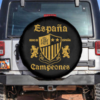 Reino De Espana Campeones Crest Graphic Spare Tire Cover Vintage Spain Champions 2 Stars Spanish Pride Sports Fan