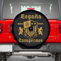 Reino De Espana Campeones Crest Graphic Spare Tire Cover Vintage Spain Champions 2 Stars Spanish Pride Sports Fan