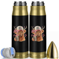 Hot Mess Highland Cow Pink Leopard Coquette Bullet Tumbler Cute Western Country Mom Life