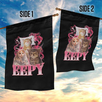 Eepy Sleepy Cats Y2K Bootleg Meme Graphic Garden Flag Funny Internet Culture Humor