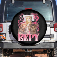 Eepy Sleepy Cats Y2K Bootleg Meme Graphic Spare Tire Cover Funny Internet Culture Humor