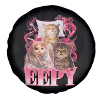 Eepy Sleepy Cats Y2K Bootleg Meme Graphic Spare Tire Cover Funny Internet Culture Humor