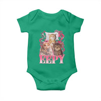 Eepy Sleepy Cats Y2K Bootleg Meme Graphic Baby Onesie Funny Internet Culture Humor