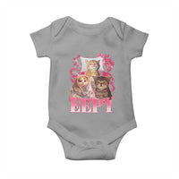 Eepy Sleepy Cats Y2K Bootleg Meme Graphic Baby Onesie Funny Internet Culture Humor