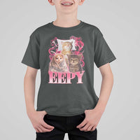 Eepy Sleepy Cats Y2K Bootleg Meme Graphic T Shirt For Kid Funny Internet Culture Humor