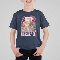 Eepy Sleepy Cats Y2K Bootleg Meme Graphic T Shirt For Kid Funny Internet Culture Humor