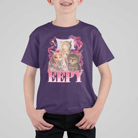 Eepy Sleepy Cats Y2K Bootleg Meme Graphic T Shirt For Kid Funny Internet Culture Humor