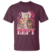 Eepy Sleepy Cats Y2K Bootleg Meme Graphic T Shirt Funny Internet Culture Humor