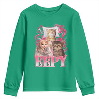 Eepy Sleepy Cats Y2K Bootleg Meme Graphic Youth Sweatshirt Funny Internet Culture Humor