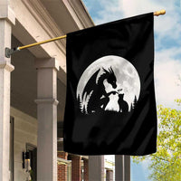 Dragon Boop Cat Full Moon Graphic Garden Flag Cute Fantasy Animal RPG Gamers