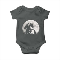 Dragon Boop Cat Full Moon Graphic Baby Onesie Cute Fantasy Animal RPG Gamers