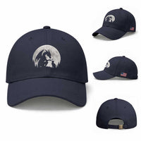 Dragon Boop Cat Full Moon Graphic Baseball Cap Cute Fantasy Animal RPG Gamers
