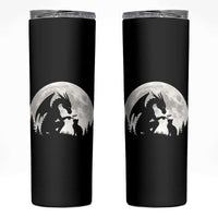 Dragon Boop Cat Full Moon Graphic Skinny Tumbler Cute Fantasy Animal RPG Gamers