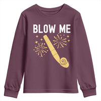 Funny Offensive Blow Me Youth Sweatshirt Adult Humor Party Celebration - Wonder Print Shop