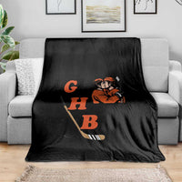Yeah I Like GHB Gay Hockey Boys Throw Blanket LGBTQ Pride Hockey Fan - Wonder Print Shop