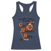 Yeah I Like GHB Gay Hockey Boys Racerback Tank Top LGBTQ Pride Hockey Fan - Wonder Print Shop
