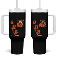 Yeah I Like GHB Gay Hockey Boys Tumbler With Handle LGBTQ Pride Hockey Fan - Wonder Print Shop
