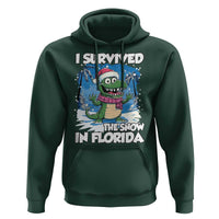 I Survived The Snow In Florida Hoodie Funny Crocodile