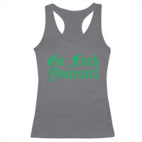 Fanone Officer Go F Yourself Racerback Tank Top Edgy Rebellious Attitude