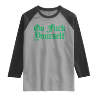 Fanone Officer Go F Yourself Raglan Shirt Edgy Rebellious Attitude