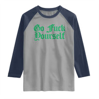 Fanone Officer Go F Yourself Raglan Shirt Edgy Rebellious Attitude