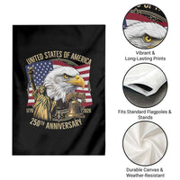 USA 250th Anniversary 1776 2026 4th of July Garden Flag Patriotic Eagle Liberty Bell Statue of Liberty Graphic