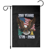 250 Years of Freedom 1776 2026 Patriotic Eagle Garden Flag 4th of July American Flag Liberty Bell Statue of Liberty