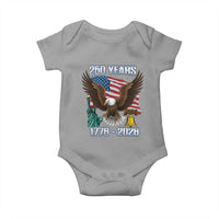 250 Years of Freedom 1776 2026 Patriotic Eagle Baby Onesie 4th of July American Flag Liberty Bell Statue of Liberty