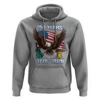 250 Years of Freedom 1776 2026 Patriotic Eagle Hoodie 4th of July American Flag Liberty Bell Statue of Liberty