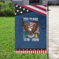 250 Years of Freedom 1776 2026 Patriotic Eagle Garden Flag 4th of July American Flag Liberty Bell Statue of Liberty