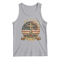 250 Years Faith and Freedom 1776 2026 Tank Top Cross Tree Dove Religious Patriotic Christian