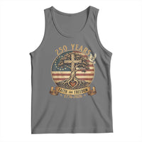 250 Years Faith and Freedom 1776 2026 Tank Top Cross Tree Dove Religious Patriotic Christian