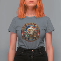 USA 250th Anniversary Emblem 1776 2026 T Shirt For Women Patriotic Seal with Bald Eagle Liberty Bell Statue of Liberty