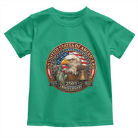 USA 250th Anniversary Emblem 1776 2026 Toddler T Shirt Patriotic Seal with Bald Eagle Liberty Bell Statue of Liberty