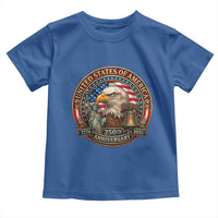 USA 250th Anniversary Emblem 1776 2026 Toddler T Shirt Patriotic Seal with Bald Eagle Liberty Bell Statue of Liberty