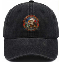 USA 250th Anniversary Emblem 1776 2026 Washed Cotton Baseball Cap Patriotic Seal with Bald Eagle Liberty Bell Statue of Liberty