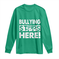 Pink Shirt Day Long Sleeve Shirt Bullying Stops Here Stand Up To Bullies