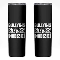Pink Shirt Day Skinny Tumbler Bullying Stops Here Stand Up To Bullies