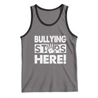 Pink Shirt Day Tank Top Bullying Stops Here Stand Up To Bullies
