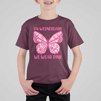Pink Shirt Day T Shirt For Kid On Wednesdays We Wear Pink Anti Bullying Butterfly
