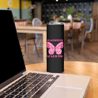 Pink Shirt Day Skinny Tumbler On Wednesdays We Wear Pink Anti Bullying Butterfly