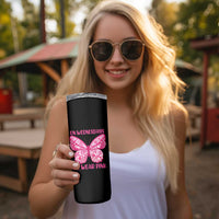 Pink Shirt Day Skinny Tumbler On Wednesdays We Wear Pink Anti Bullying Butterfly